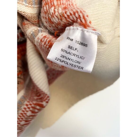 Koko & Mason Striped Multicolour V Neck Knit Sweater Sz Xl - Picture 4 of 4